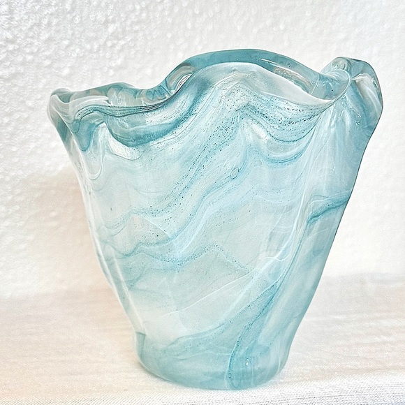 Abstract Murano Art Glass Bowl / Vase - Picture 9 of 9